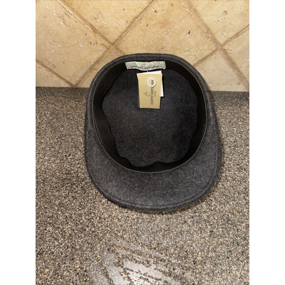 Country Gentleman Charcoal Grey Cuffley Wool Hat Cap Peeky Blinders Men's Sz M - Picture 2 of 3